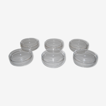 Set of 6 Baccarat crystal fingerrinses