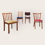 4 chaises mid century