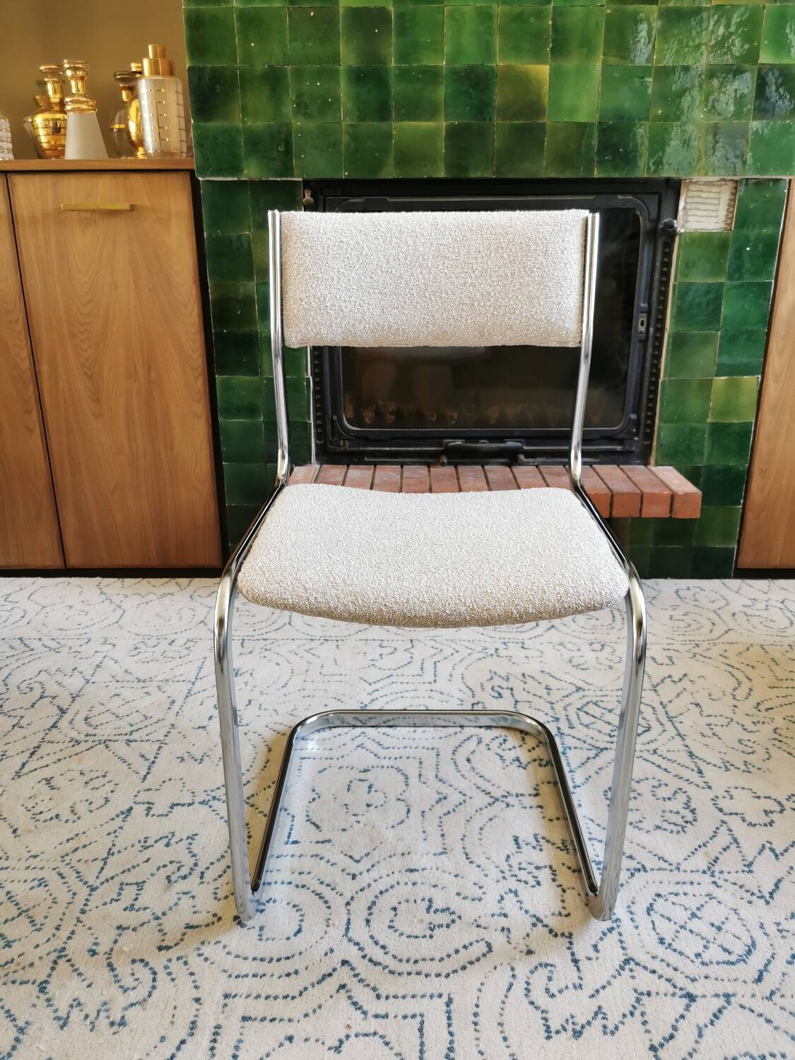 4 renovated vintage sled chairs