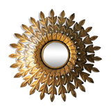 Witch brass vintage mirror 53 cm