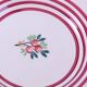 Set of 6 small antique Gien plates