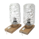 Pair of lamps 60s glass globes