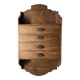 Antique piece of furniture with walnut drawers to hang