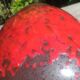 Fat Lava W.Germany 70s colors red brown chocolate vase