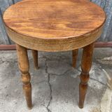 Baumann style vintage beech wood stool