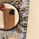 Vallauris earthenware bird mirror
