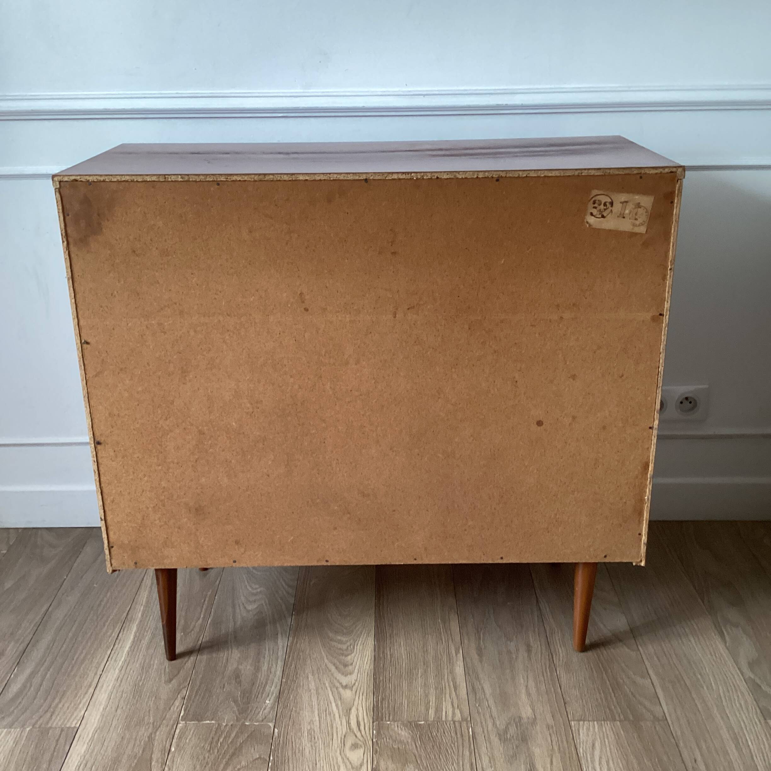 Commode placage teck