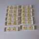12 knife rests with resin inclusion. 1970s.