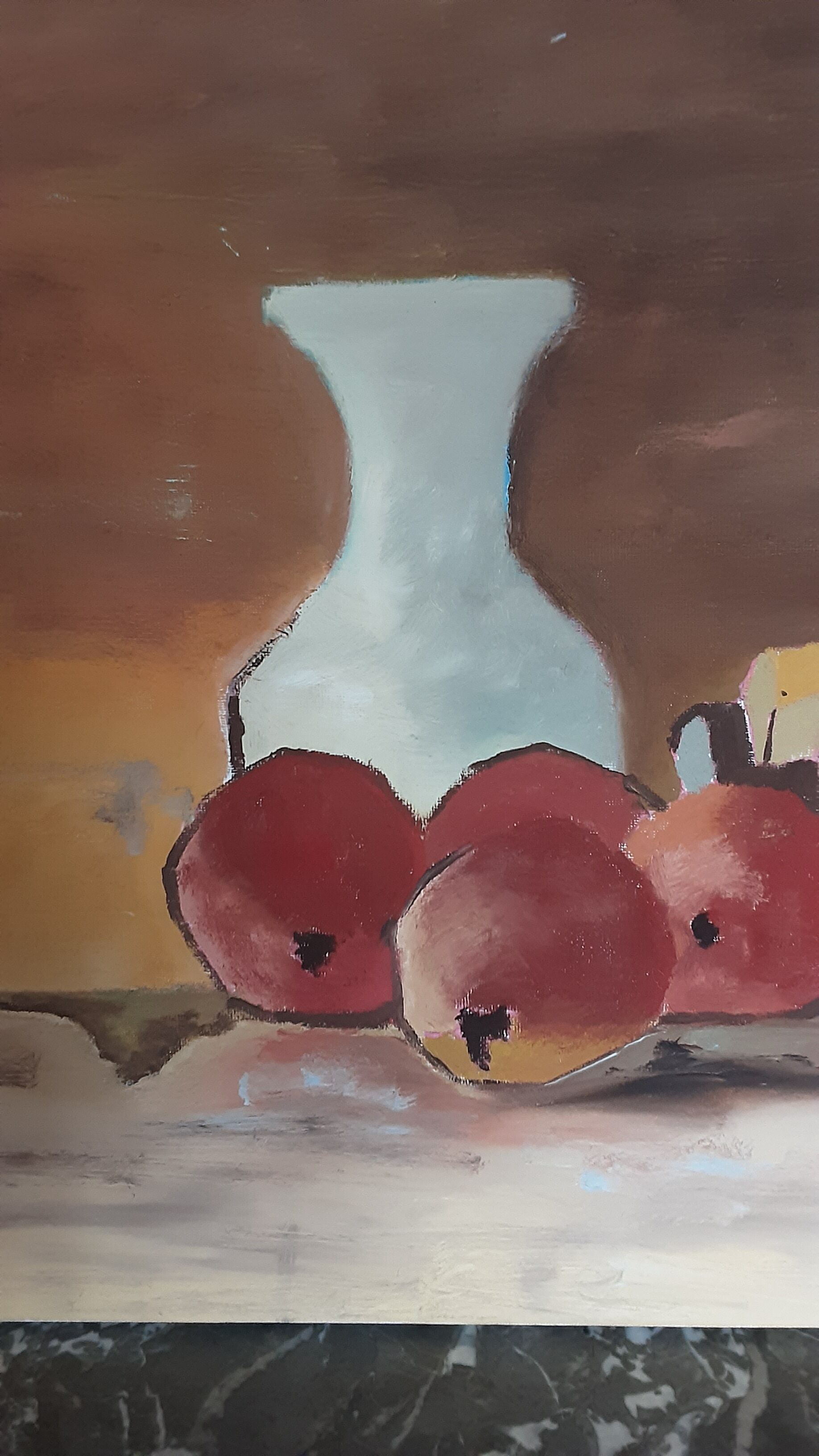 Toile acrylique nature morte - signée