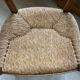 Fauteuil rustique en bois et paille
