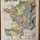 Old geological France map from 1921