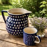 Ceramic pitcher Bolesławiec Poland