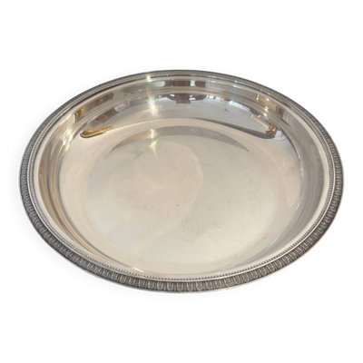 Plat creux / légumier Christofle Gallia – modèle Perles, métal argenté