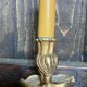 Vintage golden bronze 3-light wall light