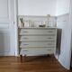 Vintage chest of drawers with spindle legs