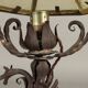 Antique table lamp in Neo-Renaissance style, iron, 20th century