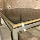 Table in chrome and brass