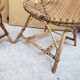 Series of rattan armchairs from the 70s