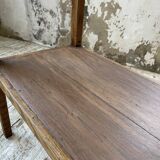 Oak spindle leg console