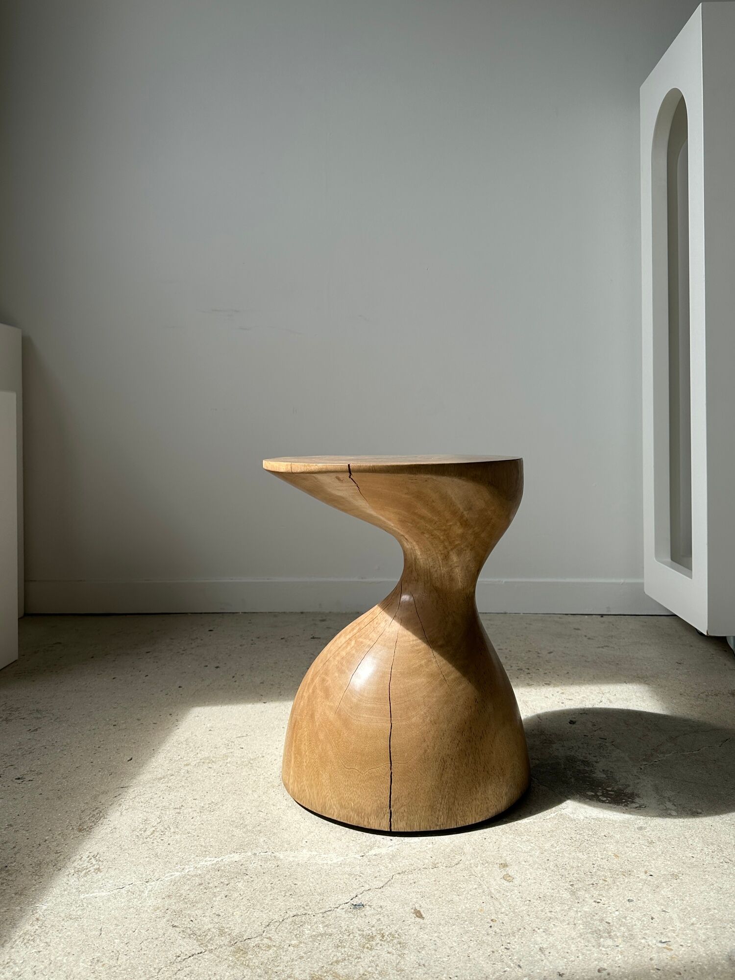 Solid wood sofa end