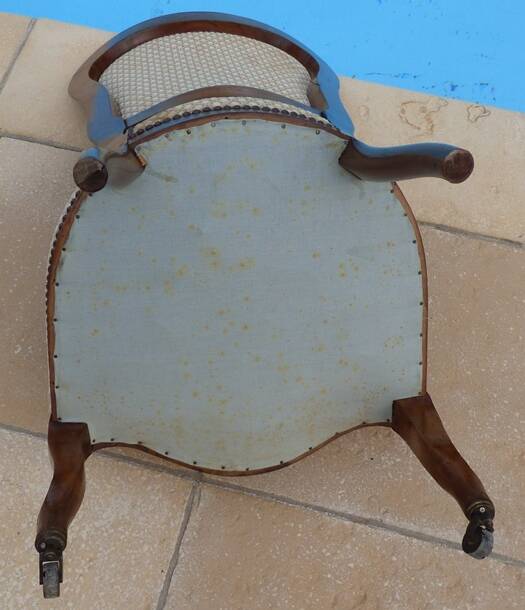 Louis Philippe period coffee chair in quality wood, excellent condition