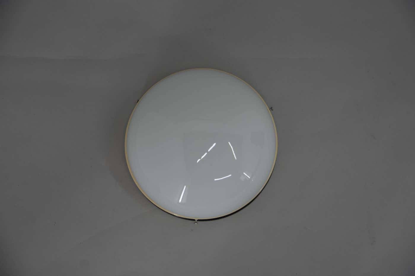 Bauhaus flush mounts or wall lamps, 1940, restored