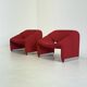 Chaise Artifort Groovy F598 M de Pierre Paulin en rouge