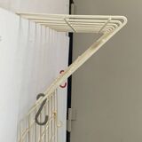 German minimalist Mid-Century coat rack in rope, 1960s