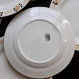 6 assiettes à dessert vintage – Faïence d’Onnaing