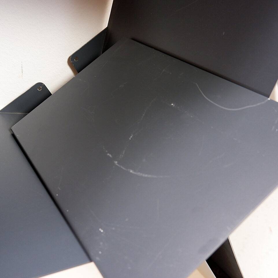 Honeycomb metal wall shelf