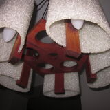 Scandinavian teak chandelier and perplexed
