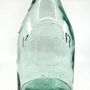 Grande bouteille "Mercur" en verre et bouchon en céramique • 2L • 1930