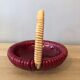 Ceramic and rattan basket