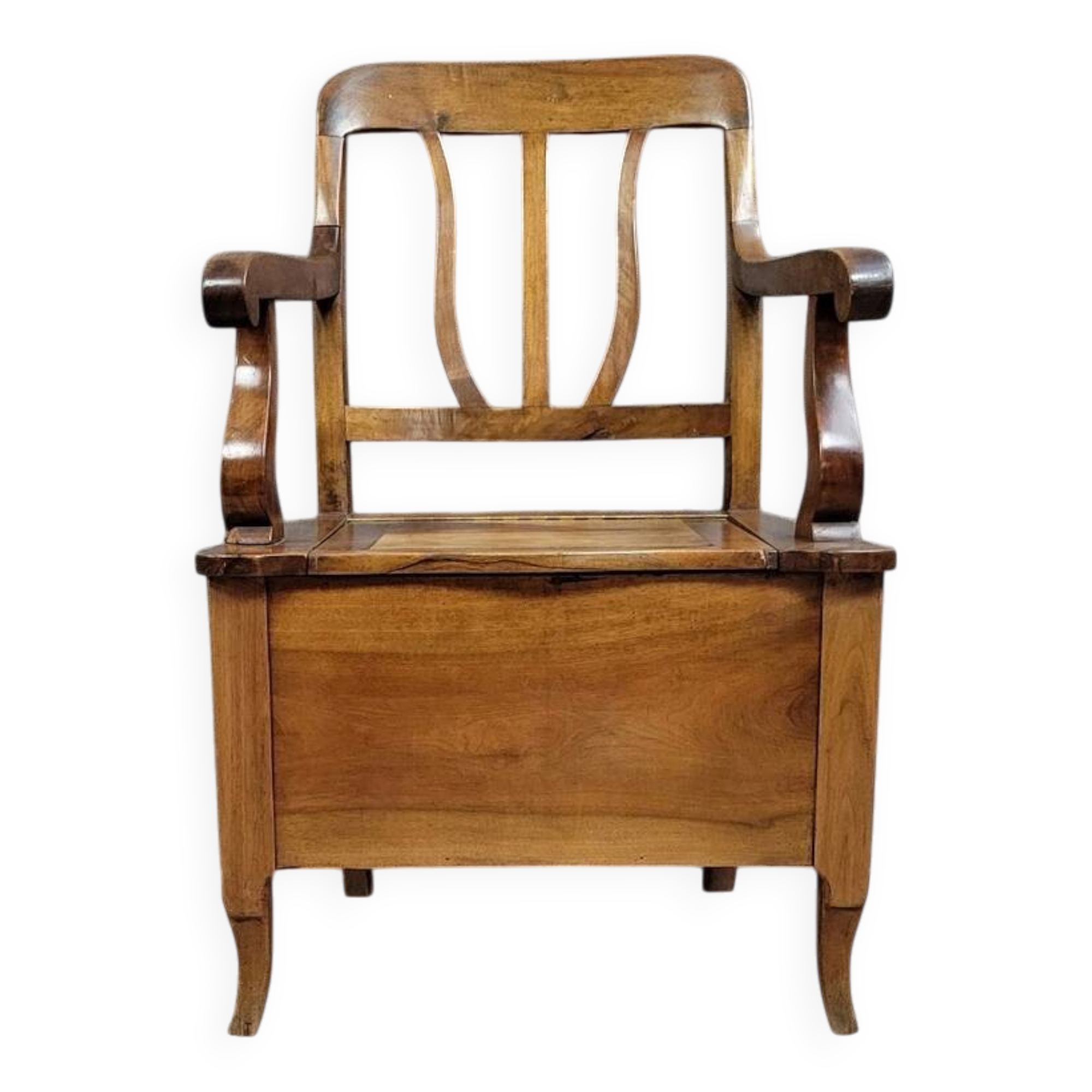 Louis Philippe period walnut chest armchair circa 1830