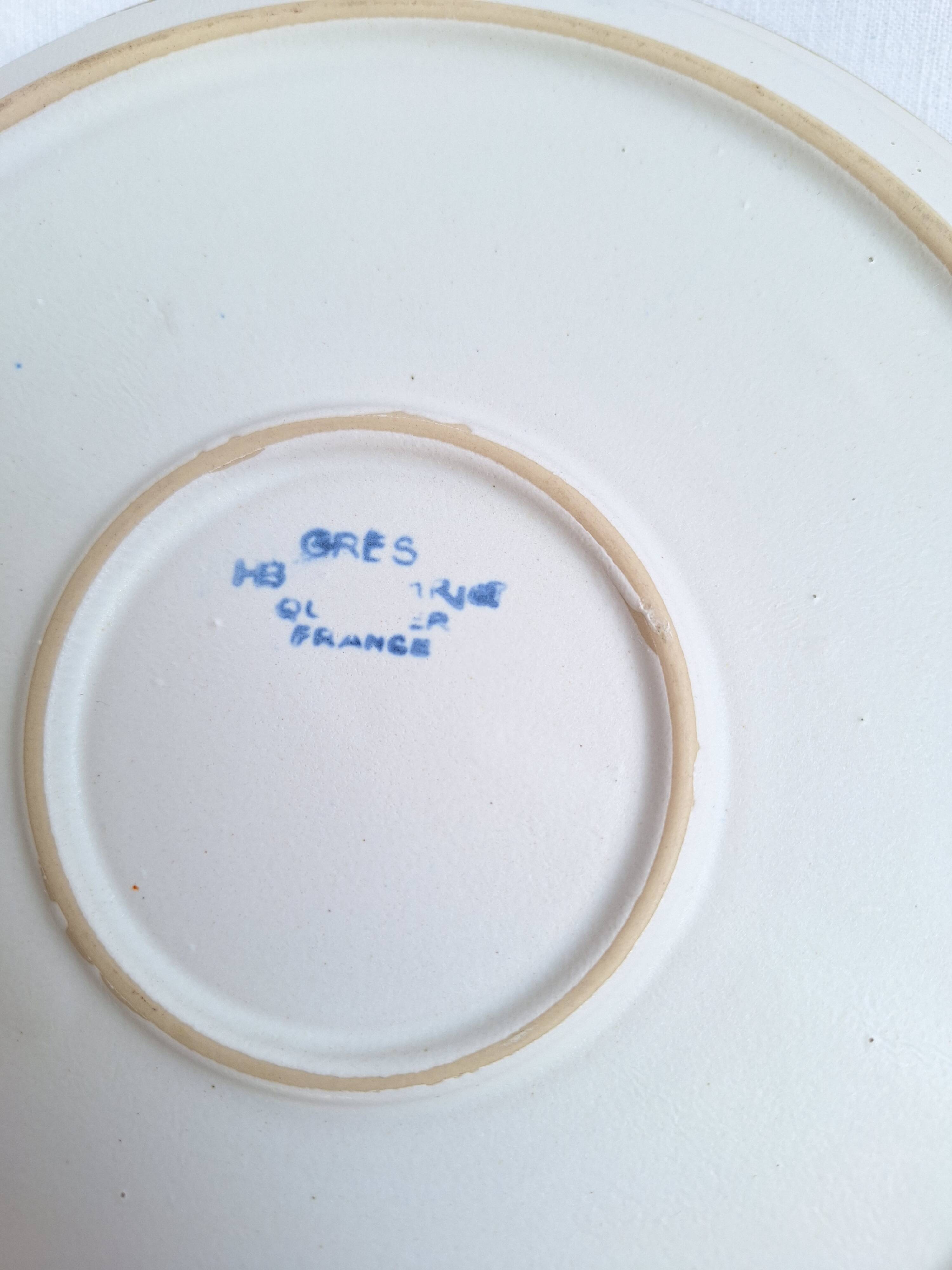Henriot flat plates, Céranord, Sarreguemines Digoin