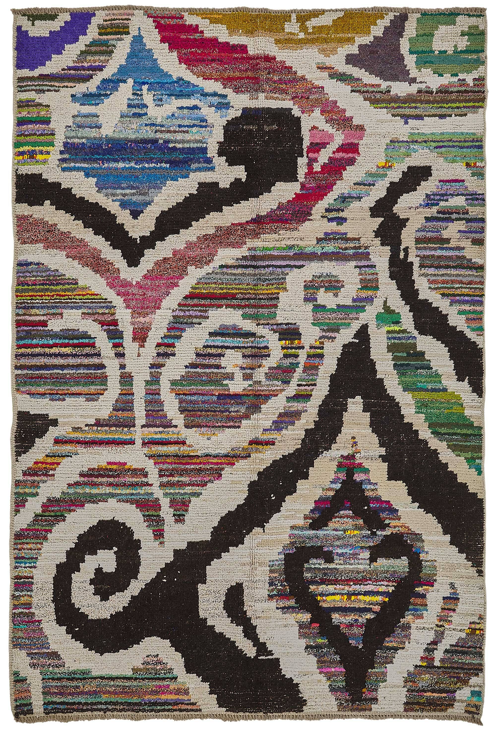 Handwoven Turkish Recycled Boho Rug 170 cm x 247 cm