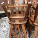 Vintage Brutalist Alsatian Bistro Chairs