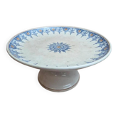 Compotier terre de fer Saint-amand modèle 6014 – décor oriental bleu et doré