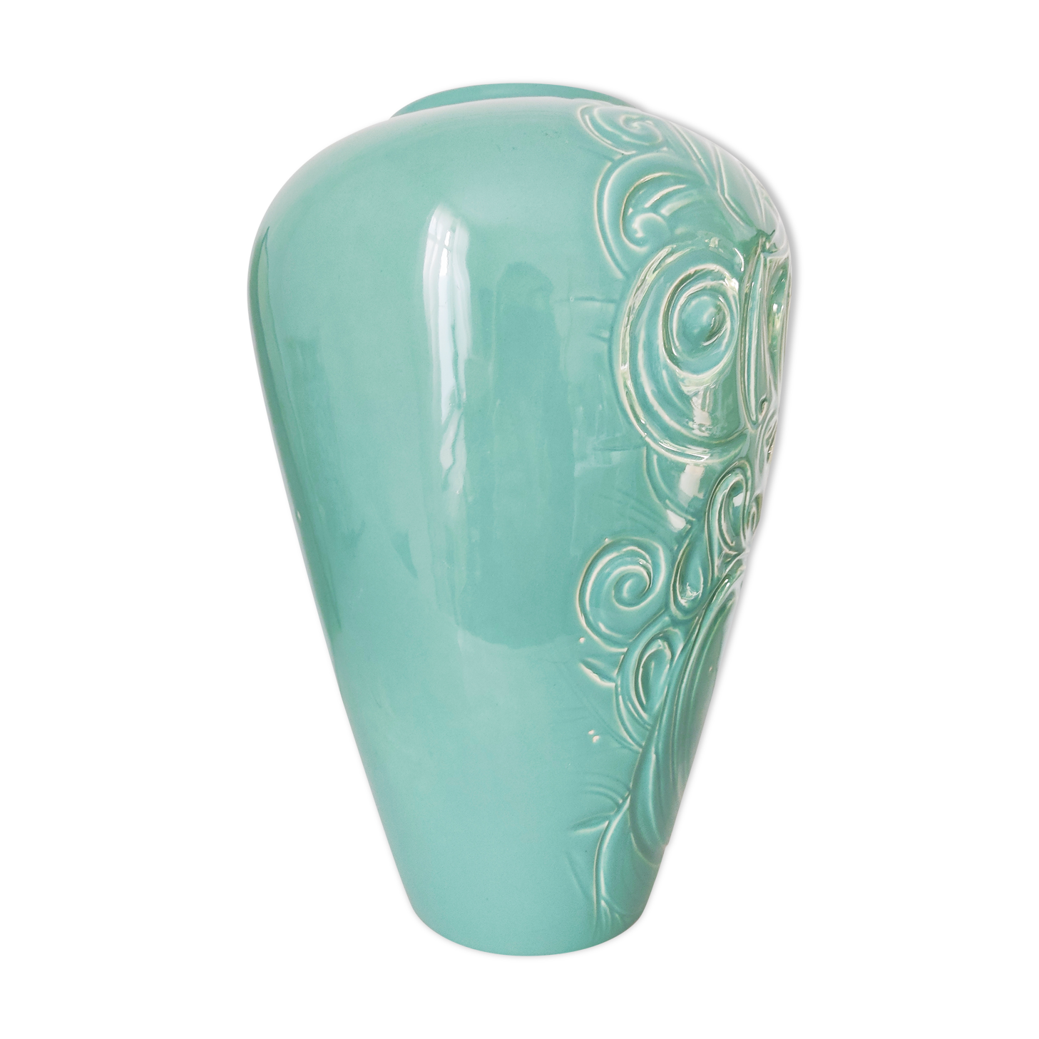 Vase Secla turquoise céramique portugaise