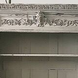 Provencal sideboard / 19th century patinated 2-part bookcase