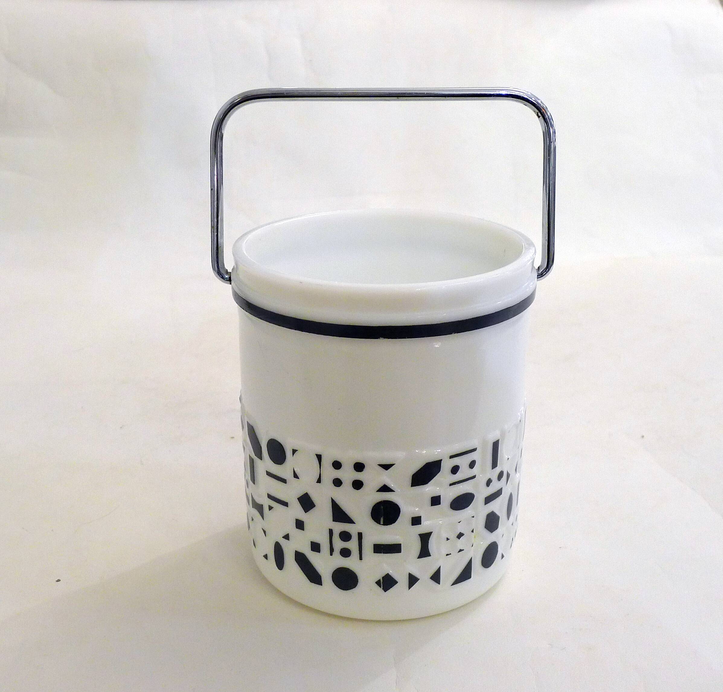 Opaline ice bucket 1960s