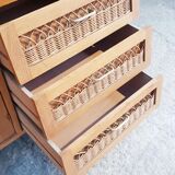 Rattan cabinet cabinet