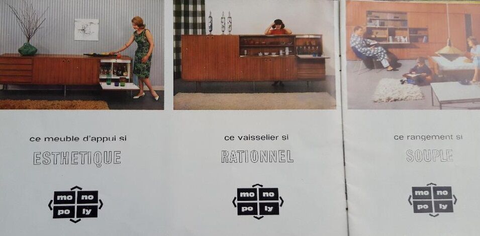 Louis Paolozzi sideboatd in teak modernist design 60