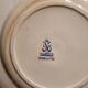 2 flat plates from the earthenware factories of Clairefontaine model Hanley