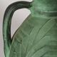 Jug, vase, vintage green ceramic