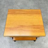 50s bedside table with wood effect, modernist