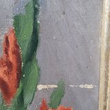 Painting on wood: gladiolus