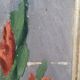 Painting on wood: gladiolus