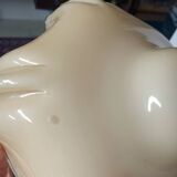 Beige opaline ceiling light in uraline