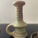 Trio of candlesticks with handles from the 60s-70s